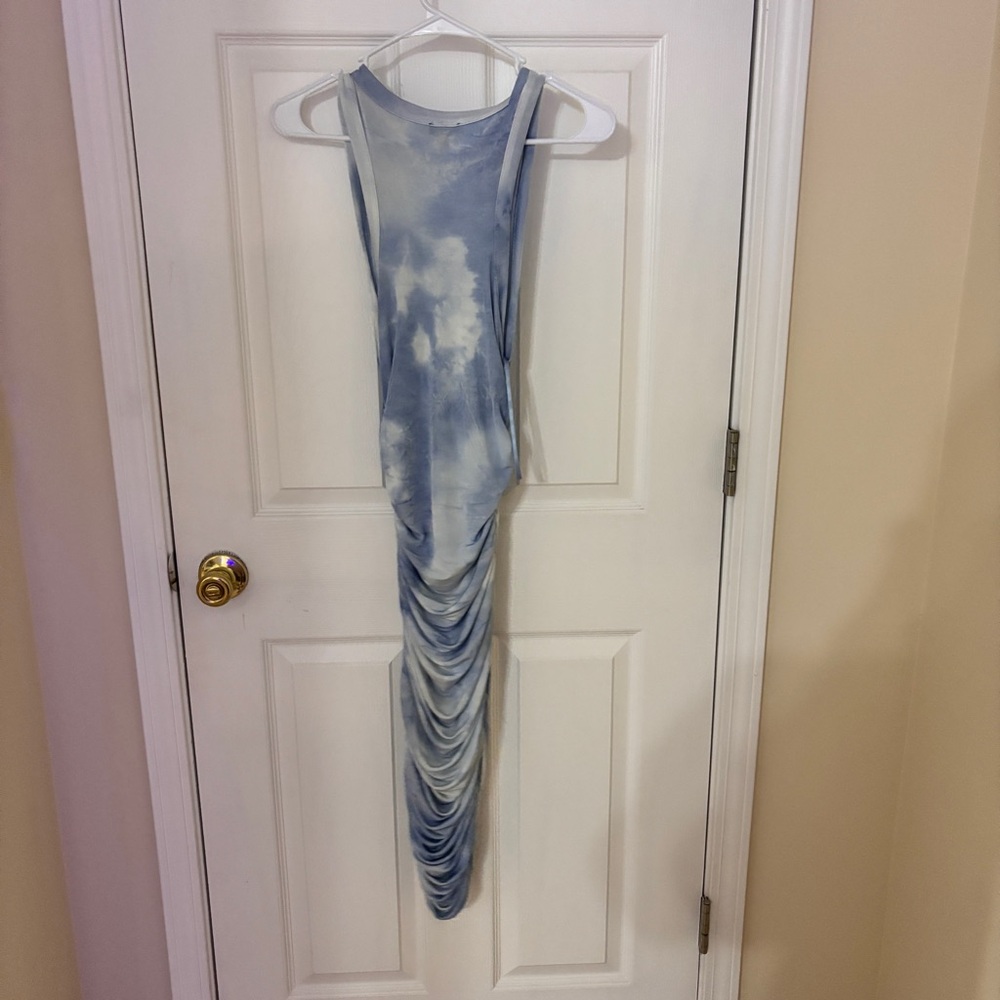 Jluxlabel Blue Tie-Dye Sleeveless Maxi Dress - Picture 3 of 4